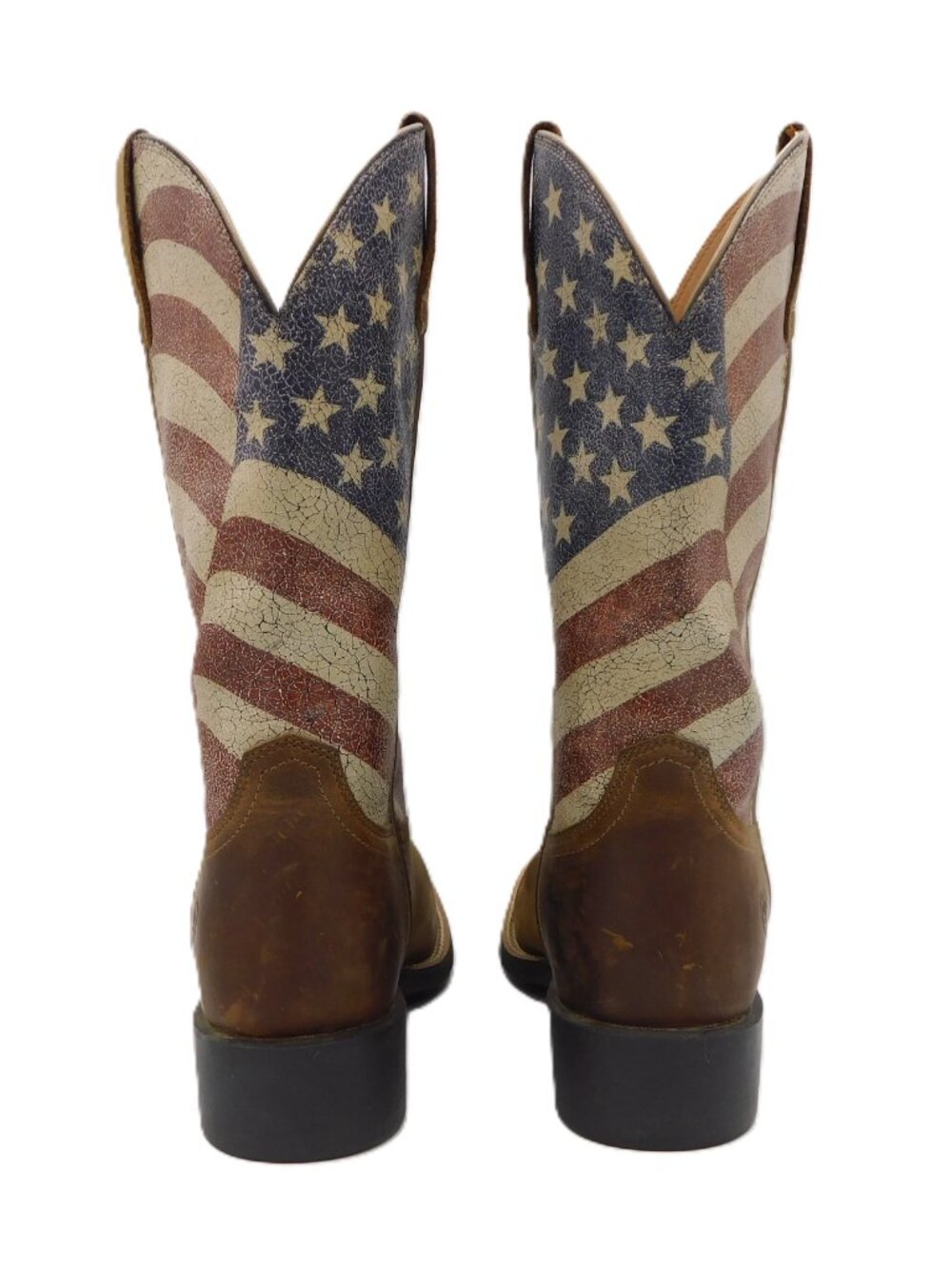 Ariat Round Up Patriot Western Boot | USA Flag | Square Toe | EUC | 8.5C Wide - Picture 3 of 13
